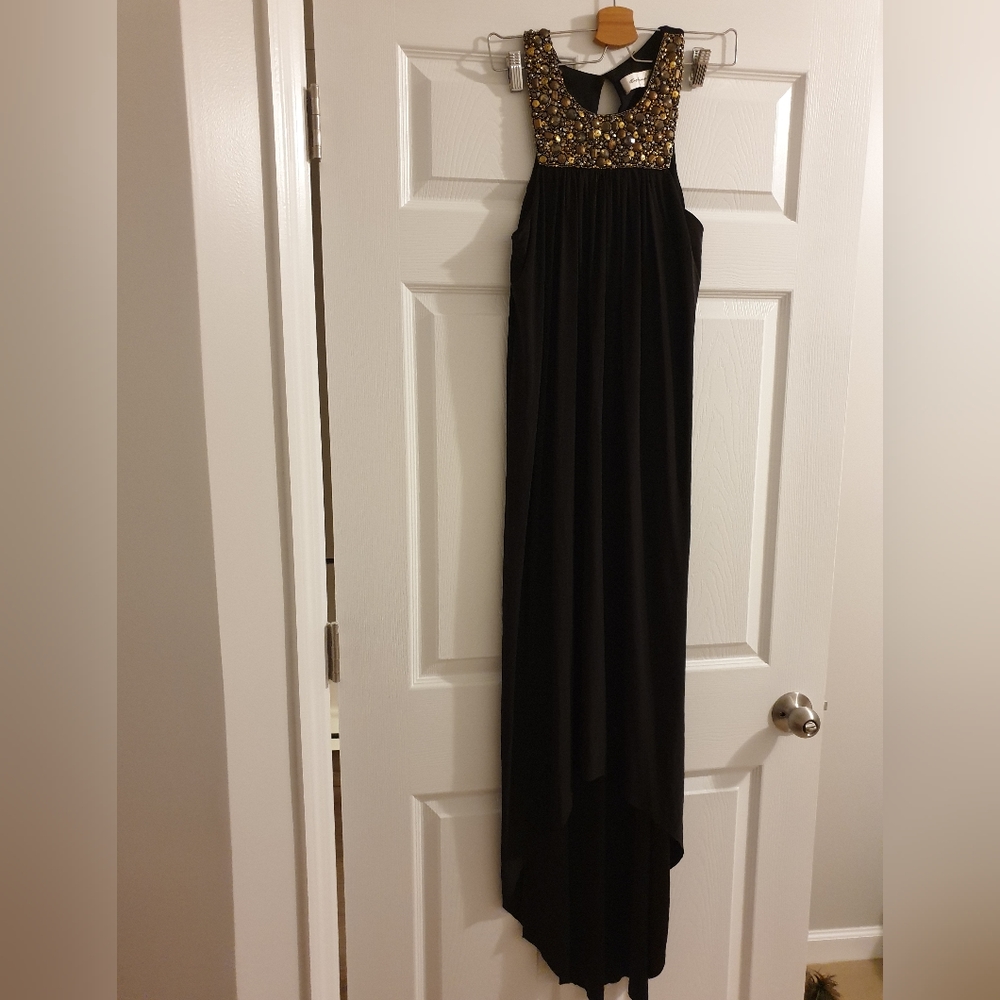 T-bags LA high-low black dress 👗, size S